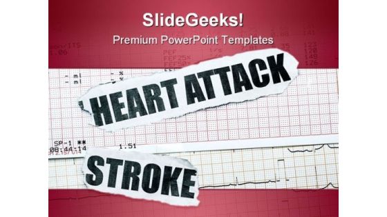 Heart Attack Medical PowerPoint Template 0610 Heart Attack Medical PowerPoint Template 0610