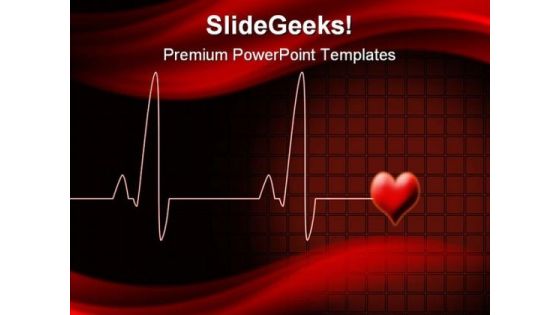 Heart Beat Medical PowerPoint Template 0610 Heart Beat Medical PowerPoint Template 0610