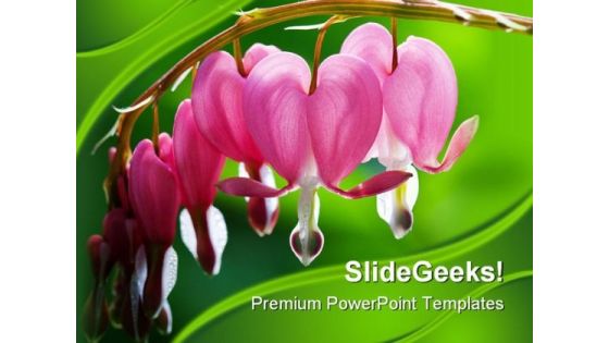 Heart Flowers Beauty PowerPoint Backgrounds And Templates 0111 Heart Flowers Beauty PowerPoint Backgrounds And Templates 0111