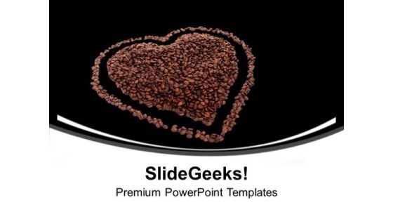 Heart From Coffee Beans Romantic Love PowerPoint Templates Ppt Backgrounds For Slides 0313 Heart From Coffee Beans Romantic Love PowerPoint Templates Ppt Backgrounds For Slides 0313