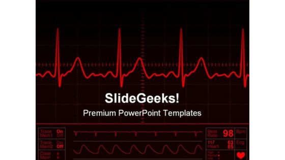 Heart Monitor Screen Medical PowerPoint Templates And PowerPoint Backgrounds 0711