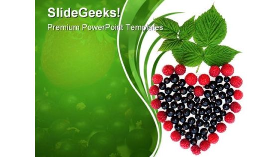 Heart Of Berries Nature PowerPoint Themes And PowerPoint Slides 0311 Heart Of Berries Nature PowerPoint Themes And PowerPoint Slides 0311