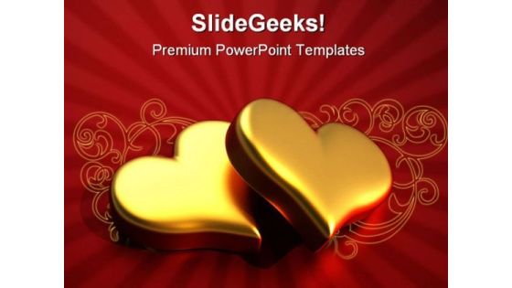 Heart Of Gold Beauty PowerPoint Backgrounds And Templates 0111 Heart Of Gold Beauty PowerPoint Backgrounds And Templates 0111