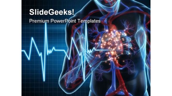 Heartattack Medical PowerPoint Template 1110 Heartattack Medical PowerPoint Template 1110