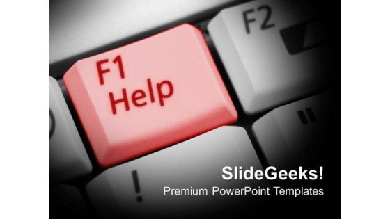 Help Button Keyboard Computer PowerPoint Templates Ppt Backgrounds For Slides 0213 Help Button Keyboard Computer PowerPoint Templates Ppt Backgrounds For Slides 0213