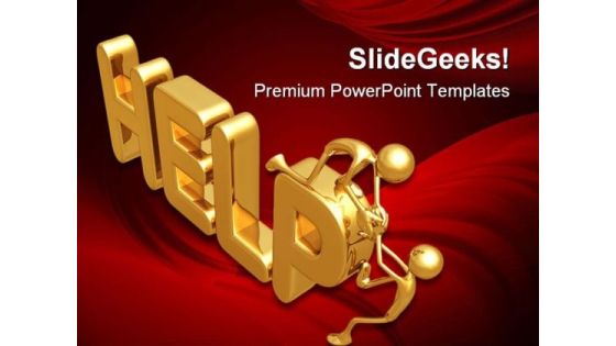 Helping Others Business PowerPoint Templates And PowerPoint Backgrounds 0611