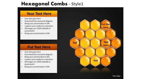 Hexagonal Comb PowerPoint Templates And Honey Comb Ppt Slides Hexagonal Comb PowerPoint Templates And Honey Comb Ppt Slides