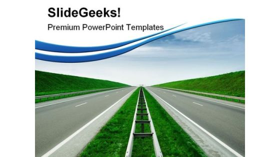 Highway Travel PowerPoint Templates And PowerPoint Backgrounds 0811