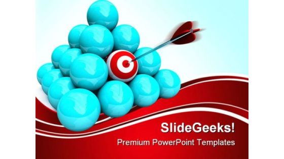 Hitting The Target Marketing PowerPoint Templates And PowerPoint Backgrounds 0511