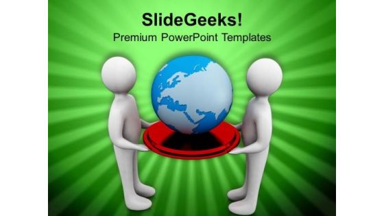 Hold Global Relation With Business Partnership PowerPoint Templates Ppt Backgrounds For Slides 0713