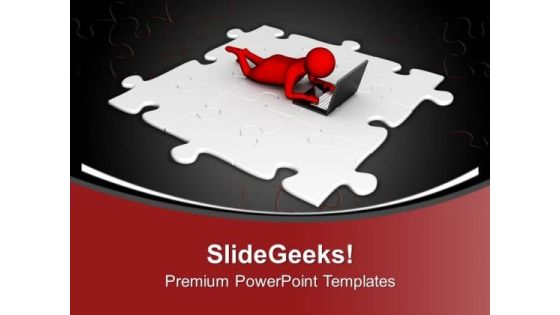Hold Hand Of Technology And Get Success PowerPoint Templates Ppt Backgrounds For Slides 0713 Hold Hand Of Technology And Get Success PowerPoint Templates Ppt Backgrounds For Slides 0713