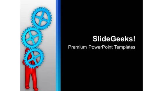 Holding Gears For Business PowerPoint Templates Ppt Backgrounds For Slides 0813 Holding Gears For Business PowerPoint Templates Ppt Backgrounds For Slides 0813