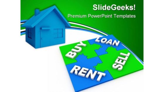 Home Puzzle Buy And Sell Real Estate PowerPoint Templates And PowerPoint Backgrounds 0411 Home Puzzle Buy And Sell Real Estate PowerPoint Templates And PowerPoint Backgrounds 0411