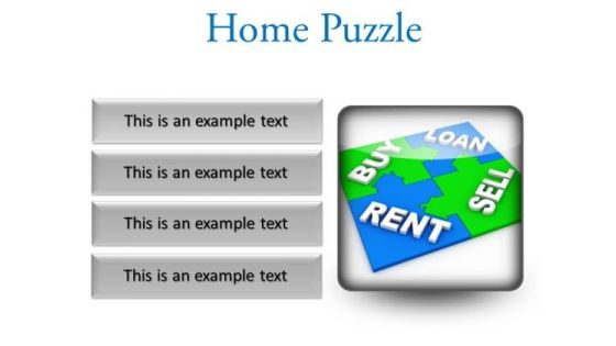 Home Puzzle Real Estate PowerPoint Presentation Slides S Home Puzzle Real Estate PowerPoint Presentation Slides S