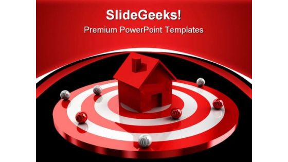 Home Target Real Estate PowerPoint Templates And PowerPoint Backgrounds 0711 Home Target Real Estate PowerPoint Templates And PowerPoint Backgrounds 0711
