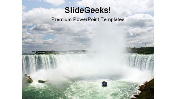 Horseshoe Niagara Falls Nature PowerPoint Templates And PowerPoint Backgrounds 0611 Horseshoe Niagara Falls Nature PowerPoint Templates And PowerPoint Backgrounds 0611