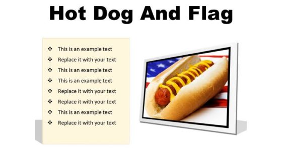 Hot Dog And Flag Food PowerPoint Presentation Slides F Hot Dog And Flag Food PowerPoint Presentation Slides F
