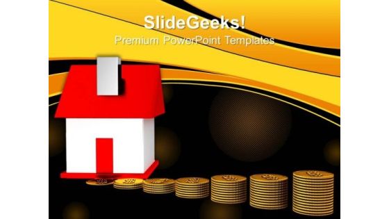 House And Money Finance PowerPoint Templates And PowerPoint Themes 0812