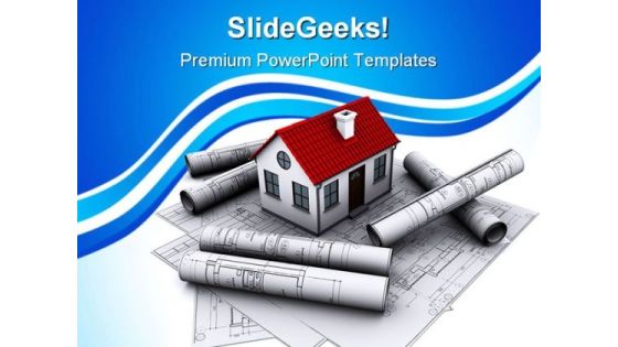 House With Constrcution Map Real Estate PowerPoint Themes And PowerPoint Slides 0411 House With Constrcution Map Real Estate PowerPoint Themes And PowerPoint Slides 0411