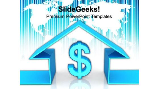 House With Dollar Sign Real Estate PowerPoint Templates And PowerPoint Themes 0812 House With Dollar Sign Real Estate PowerPoint Templates And PowerPoint Themes 0812