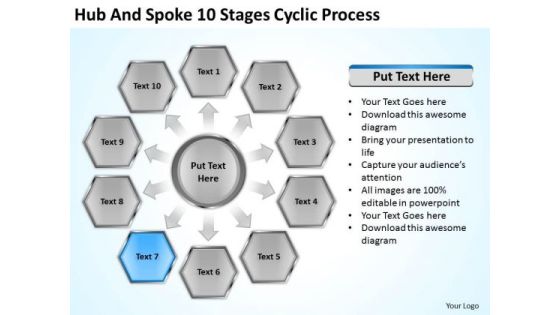 Hub And Spoke 10 Stages Cyclic Process Simple Business Plan Example PowerPoint Slides Hub And Spoke 10 Stages Cyclic Process Simple Business Plan Example PowerPoint Slides