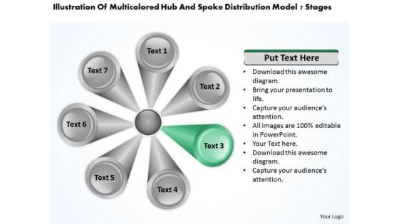 Hub And Spoke Distribution Model 7 Stages Template Business Plan PowerPoint Slides Hub And Spoke Distribution Model 7 Stages Template Business Plan PowerPoint Slides