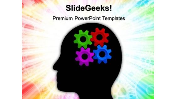 Human Brain With Gears Industrial PowerPoint Templates And PowerPoint Themes 0412 Human Brain With Gears Industrial PowerPoint Templates And PowerPoint Themes 0412