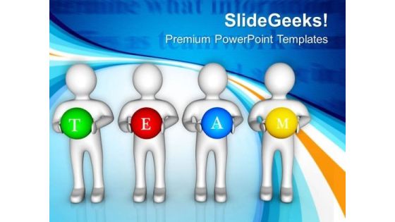 Human Character With Word Team PowerPoint Templates Ppt Backgrounds For Slides 0713 Human Character With Word Team PowerPoint Templates Ppt Backgrounds For Slides 0713