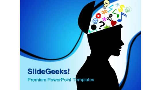 Human Mind Symbol PowerPoint Templates And PowerPoint Backgrounds 0211 Human Mind Symbol PowerPoint Templates And PowerPoint Backgrounds 0211