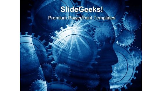 Humanhead Future PowerPoint Template 1110 Humanhead Future PowerPoint Template 1110