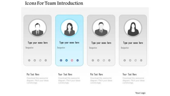 Icons For Team Introduction PowerPoint Template Icons For Team Introduction PowerPoint Template