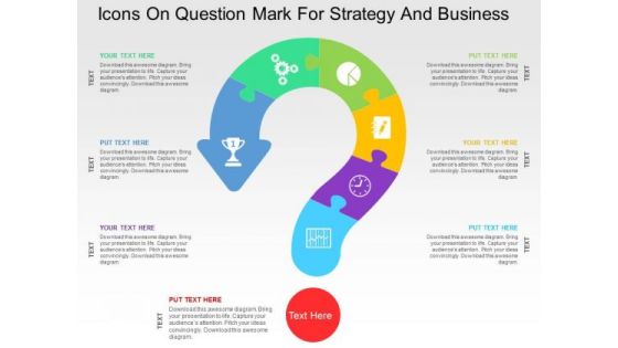 Icons On Question Mark For Strategy And Business PowerPoint Templates Icons On Question Mark For Strategy And Business PowerPoint Templates
