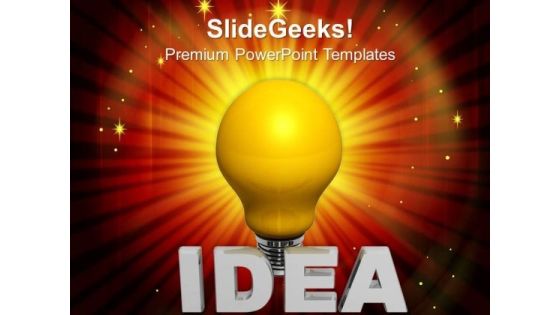 Idea Light Bulb Concept Technology PowerPoint Templates And PowerPoint Themes 0812 Idea Light Bulb Concept Technology PowerPoint Templates And PowerPoint Themes 0812