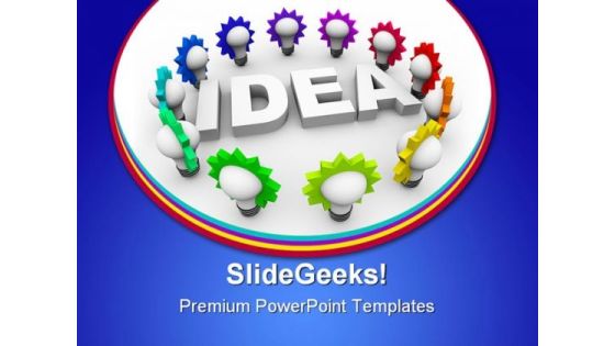 Idea Surrounded By Light Business PowerPoint Themes And PowerPoint Slides 0811 Idea Surrounded By Light Business PowerPoint Themes And PowerPoint Slides 0811