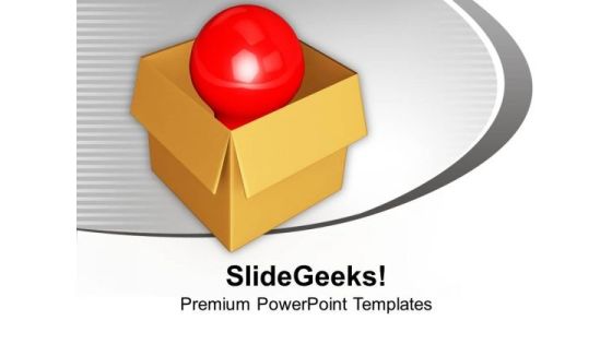 Idea Symbol In Carton Box Innovation PowerPoint Templates Ppt Backgrounds For Slides 1112