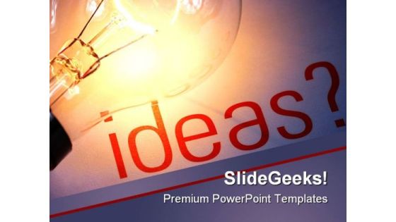Ideas Business PowerPoint Template 0610 Ideas Business PowerPoint Template 0610
