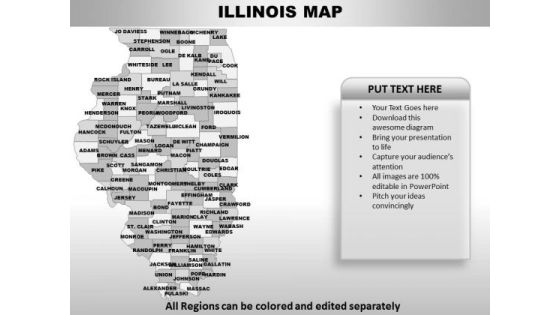 Illinois PowerPoint Maps