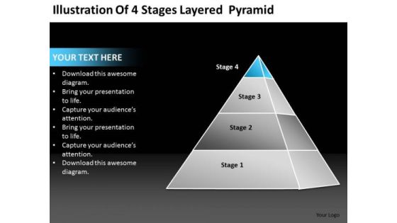 Illustration Of 4 Stages Layered Pyramid Ppt Business Planning Guide PowerPoint Templates Illustration Of 4 Stages Layered Pyramid Ppt Business Planning Guide PowerPoint Templates