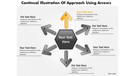 Illustration Of 6 Approach Using Arrows Circular Flow Motion Network PowerPoint Templates Illustration Of 6 Approach Using Arrows Circular Flow Motion Network PowerPoint Templates
