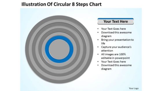 Illustration Of Circular 8 Steps Chart Ppt Sample Business Plan Template PowerPoint Slides Illustration Of Circular 8 Steps Chart Ppt Sample Business Plan Template PowerPoint Slides