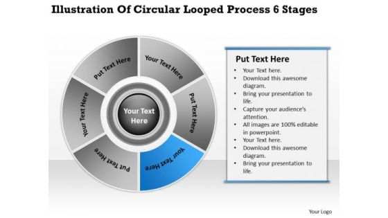 Illustration Of Circular Looped Process 6 Stages Business Plan PowerPoint Templates Illustration Of Circular Looped Process 6 Stages Business Plan PowerPoint Templates