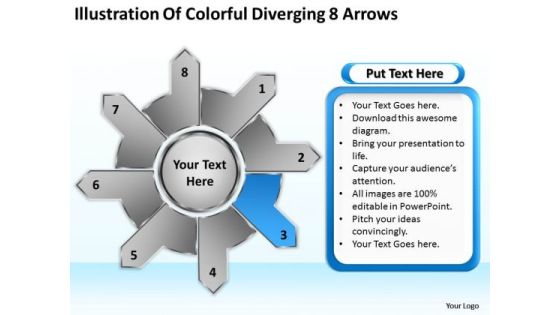 Illustration Of Colorful Diverging 8 Arrows Business Circular Flow Process PowerPoint Slides Illustration Of Colorful Diverging 8 Arrows Business Circular Flow Process PowerPoint Slides