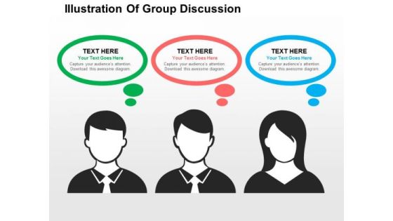 Illustration Of Group Discussion PowerPoint Templates Illustration Of Group Discussion PowerPoint Templates