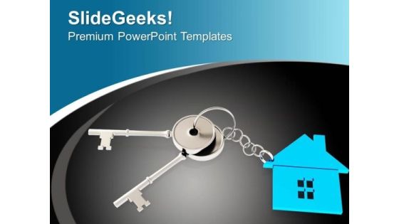 Illustration Of House Key Security Concept PowerPoint Templates Ppt Backgrounds For Slides 0213 Illustration Of House Key Security Concept PowerPoint Templates Ppt Backgrounds For Slides 0213