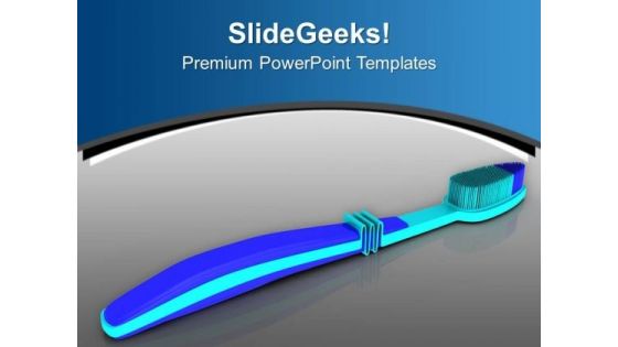 Illustration Of Hygienic Toothbrush PowerPoint Templates Ppt Backgrounds For Slides 0413 Illustration Of Hygienic Toothbrush PowerPoint Templates Ppt Backgrounds For Slides 0413