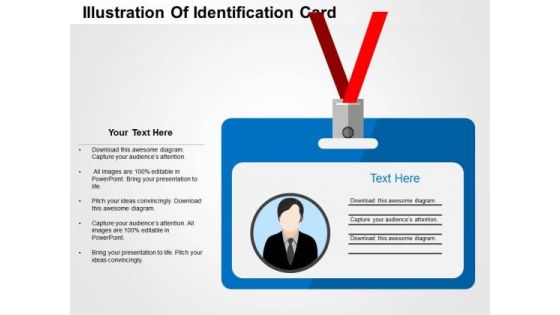 Illustration Of Identification Card PowerPoint Templates Illustration Of Identification Card PowerPoint Templates