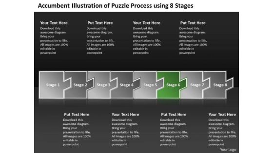 Illustration Of Puzzle Process Using 8 Stages Typical Flow Chart PowerPoint Templates Illustration Of Puzzle Process Using 8 Stages Typical Flow Chart PowerPoint Templates
