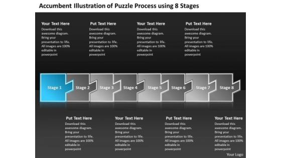 Illustration Of Puzzle Process Using 8 Stages Vision Flow Chart PowerPoint Templates Illustration Of Puzzle Process Using 8 Stages Vision Flow Chart PowerPoint Templates
