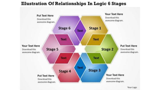Illustration Of Relationships In Logic 6 Stages Develop Business Plan PowerPoint Slides Illustration Of Relationships In Logic 6 Stages Develop Business Plan PowerPoint Slides