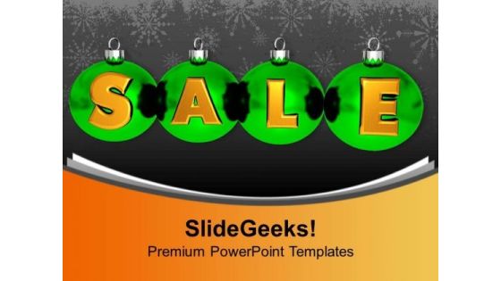 Illustration Of Sale Using Christmas Balls PowerPoint Templates Ppt Backgrounds For Slides 1212 Illustration Of Sale Using Christmas Balls PowerPoint Templates Ppt Backgrounds For Slides 1212